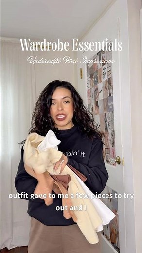 Wardrobe Essentials Underoutfit Cozy Basics #undergarment #closetbasics #petiteoutfit