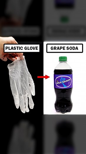 Turning plastic gloves into grape soda | NileRed