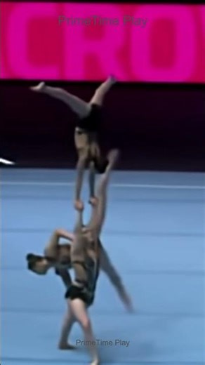 The balance required for this is insane #gymnastics #acrobatics #shorts