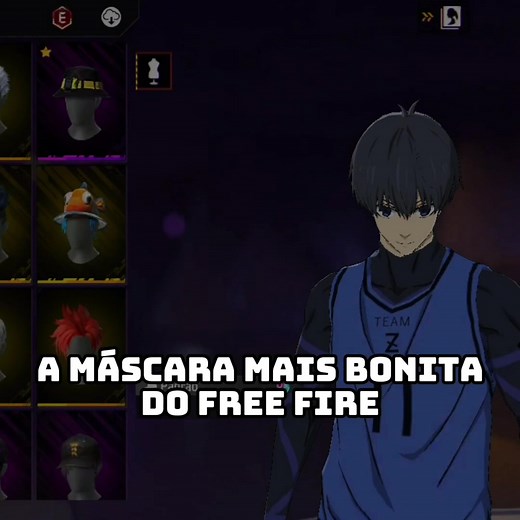 Máscaras Sem Sorriso e Blue Lock em Free Fire