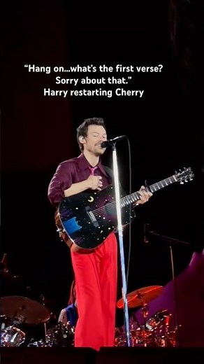 Harry Styles FORGETS Cherry Lyrics