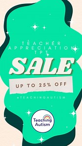 It’s the TpT sale! During the 7th and 8th May you’ll find everything in my store reduced by 20%… then you can enter the code THANKYOU24 at check out to save an EXTRA 5% 😍 . With over 2000 resources that educators and students all around the world love.. there’s something for everyone at Teaching Autism 🌈 . Whether you’re shopping for; • New materials to try • Activities to survive the summer • Back to school prep Or just for some new activities to add to your collection like my bestselling ada