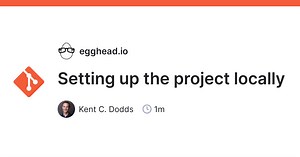 Setting up the project locally