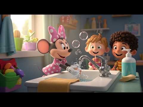 Mia Mouse Washes Hands Right | Handwashing Song for Kids | Fun Nursery Rhymes & Learning Songs