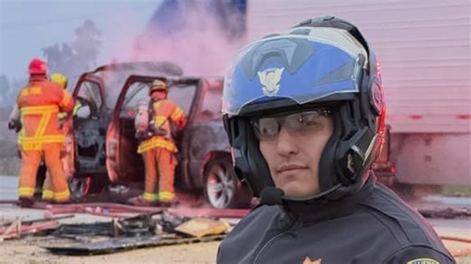 All passengers safely evacuate before car erupts in flames on Highway 99 in Merced County