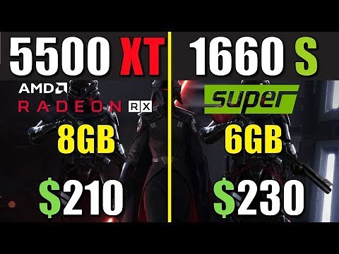 RX 5500 XT vs. GTX 1660 Super