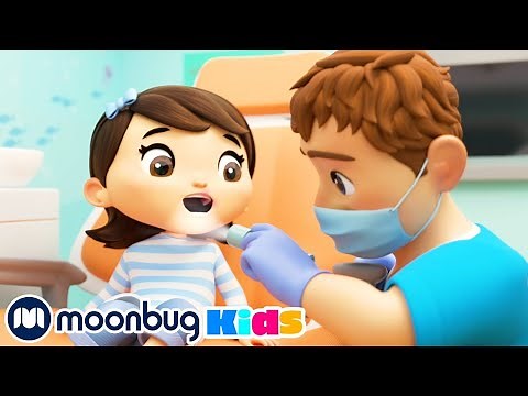 Wobbly Tooth Song - Going to the Dentist | Playground for Children | Baby Cartoon | Moonbug Kids