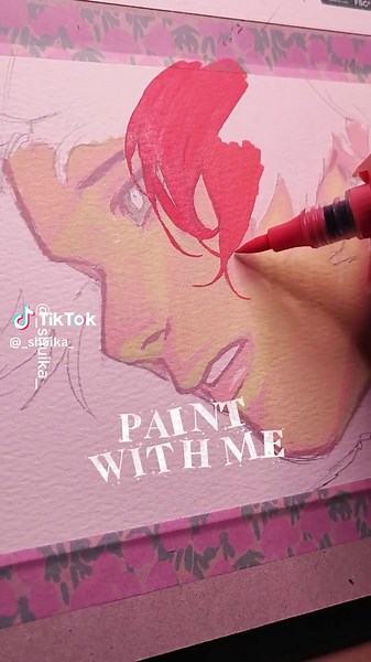 Pintando a Shoto de MHA con Marcadores Acrílicos