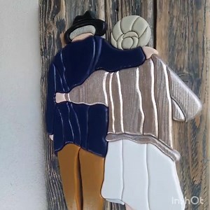 Intarsia Wood Art Old Couple, Scroll Saw Intarsia Pattern, Wood Carving Old Man Woman, 3D Wall Home Decor, Intarsia Woodworking, Wood Mosaic - Etsy
