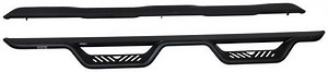 Westin Outlaw Nerf Bars with Drop Steps - Textured Black Steel Westin Nerf Bars - Running Boards W23