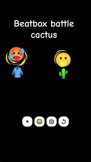 Beat box battle with cactus #meme #funny