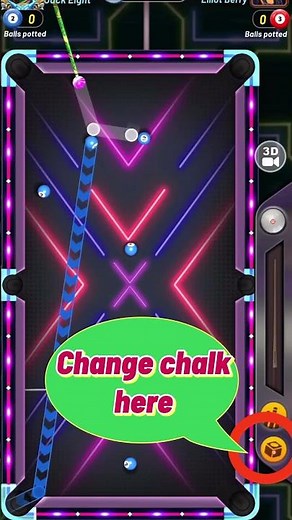 Let's play chalks: Cherry vs. Droid in RUSH Mode🍒🤖⚡️ #squareenix #8ballshootitall #pool #billiards
