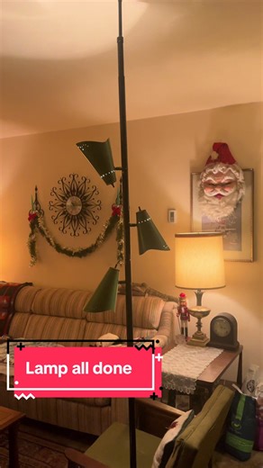 Vintage DIY Tension Pole Lamp from the 1970s