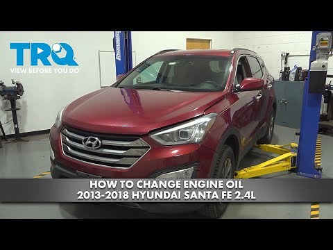 How to Change Engine Oil 2013-2018 Hyundai Santa Fe