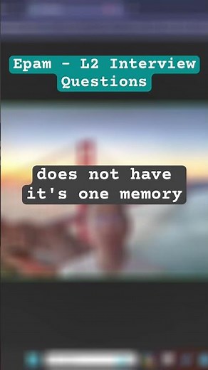 Java Interview Prep: EPAM 2nd Round Questions Explained! #shorts #javainterviewquestions #epam