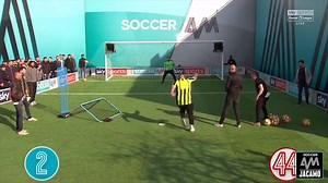 Safe to say the Man City fans didn't set the bar high last time they were on 🙃 Can they do better this time around with our volley challenge? 🤔 | Soccer AM