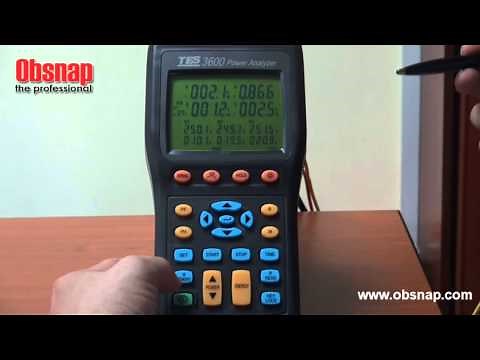 How to use a Power Analyzer/Datalogger TES 3600, Extech 382090, Extech 382091