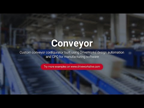 DriveWorks Pro Configurator Example - Conveyor