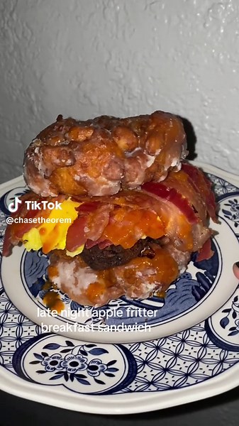 and some sunny d #chef | Apple Fritter