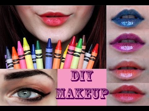 DIY MAKEUP : Crayola Crayon Lipsticks & Gel Eyeliner