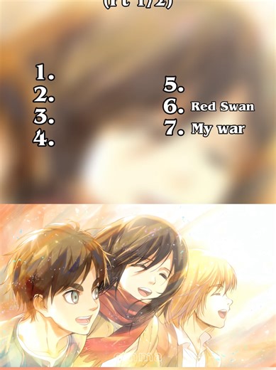 My top AOT openings (PT 1/2) #fyp #opening #aot #attackontitan