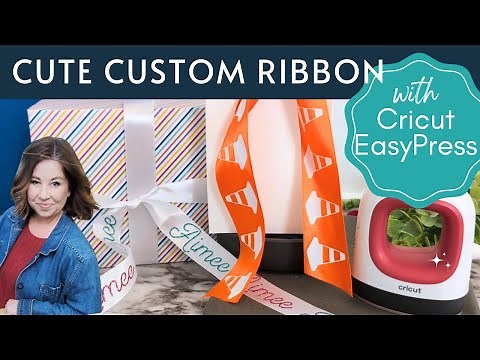 Cute Custom Ribbon with Cricut EasyPress