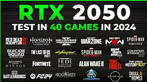 RTX 2050 Laptop Test in 40 Games in 2024