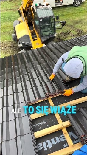 🎥 Układanie dachówki i gąsiorów – jak robicie to w swojej ekipie? 🧱 #budowadomu #dach