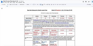 Video: Summary of Lesson Plans Week 10 (days 42-44)