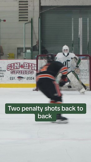 Ice Hockey Player Saves Penalty with Backflip
