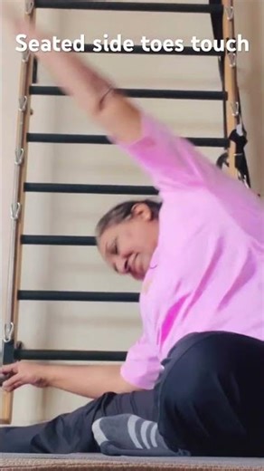 Side reach flow to awaken the obliques and hips.