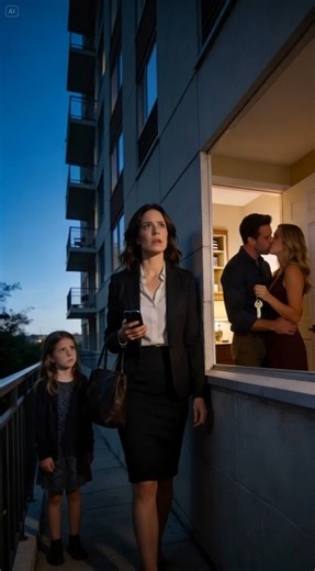 “I rushed home to surprise my husband with my promotion. Then a little girl whispered, ‘There’s trouble waiting inside.’ I hid around the corner—and when I saw who came out with my keys, my blood turned cold.” After getting the promotion, I hurried home with a stupid grin on my face. I’d rehearsed the surprise the whole drive—champagne in the fridge, takeout from his favorite place, my blazer tossed over a chair like proof that something good had happened. My name is Laura Mitchell, thirty-four.