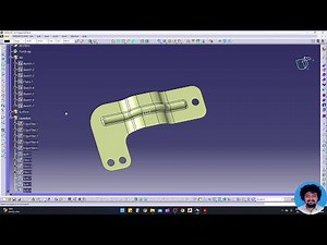 L Shape Bracket Generative Shape Surface Design in CATIA V5 #catia #youtube #cad