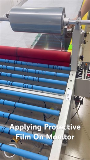 Fast Applying Protective Film On LCD Monitor Screen #lcd #screen #monitor #refurbish #repair #fix