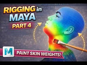 Maya Rigging Part 4 – Paint Skin Weights Like a PRO! 🎨 (Fix Bad Deformations Fast)