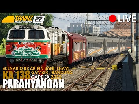 🔴 [LIVE] RANGKAIAN IDLE PANDALUNGAN! Dinas KA 138 Parahyangan (Full) | TRAINZ SIMULATOR INDONESIA
