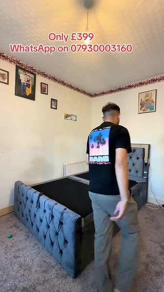 London storage bed — King and Double available