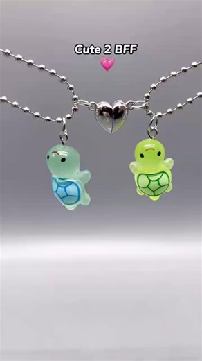 Link in Bio!😘 Cute Necklace Set for BFFs/Best Friend, Friendship. #short #bff #gift #bestfriend #fy