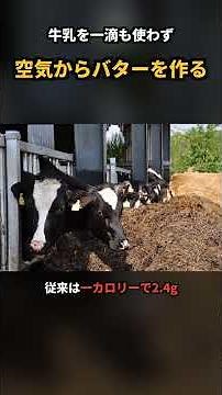 牛乳を一滴も使わず、空気からバターを作る
