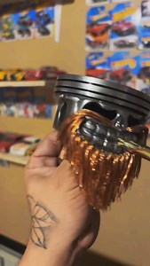 quick rods on Instagram: "gm 350 engine piston!🛠️💀 #fyp #automotive #metalart #trending"