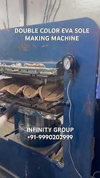 Double Color Eva Sole Making Machine #eva #machine #business #sole #shoes #factory #startup #india