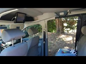 Vw caddy camper simple bed with simple solutions