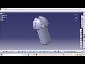 Screw || Butterfly Valve Assembly || CATIA