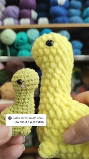Look at the little baby☺️ #crochet #amigurumi #cute #plushies #shorts #subscribe #trending #dinosaur