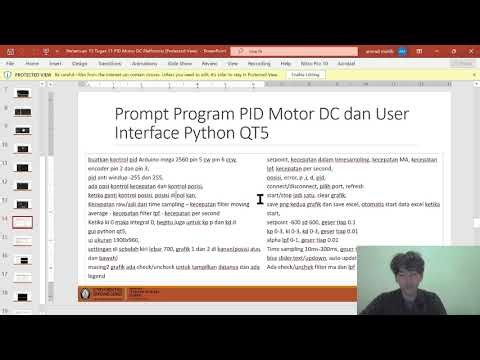 Workflow AI + Python + PlatformIO untuk Kontrol PID Motor DC (VS Code) dengan Arduino Mega 2560