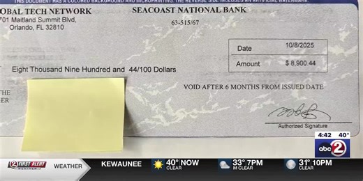 Warning of a new mail scam