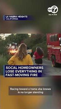 SoCal homeowners lose everything in fire
