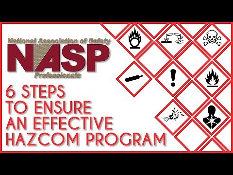 6 STEPS TO ENSURE AN EFFECTIVE HAZCOM PROGRAM