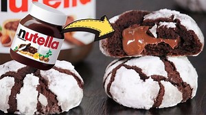 Easy Nutella Crinkle Cookies Recipe