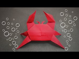 7-Minute Paper Crab 🦀 | Super Easy Origami for Beginners